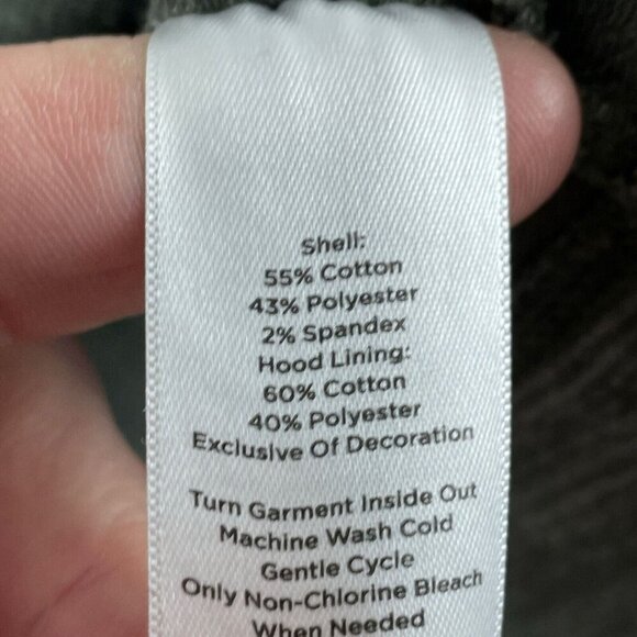 T By Talbots Womens Small Green Full-Zip Hoodie Jacket With Pockets 3647 - Picture 4 of 8